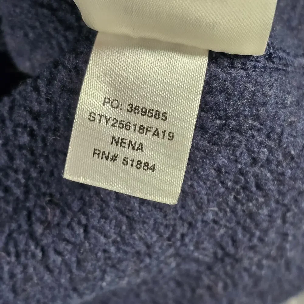 Patagonia Better Sweater 1/4 Zip Pullover Womens Large Navy Blue Fleece Jacket